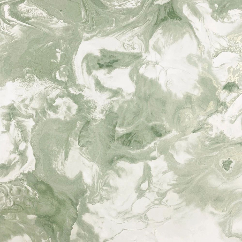 Elixir Marble Green Metallic Wallpaper 166507