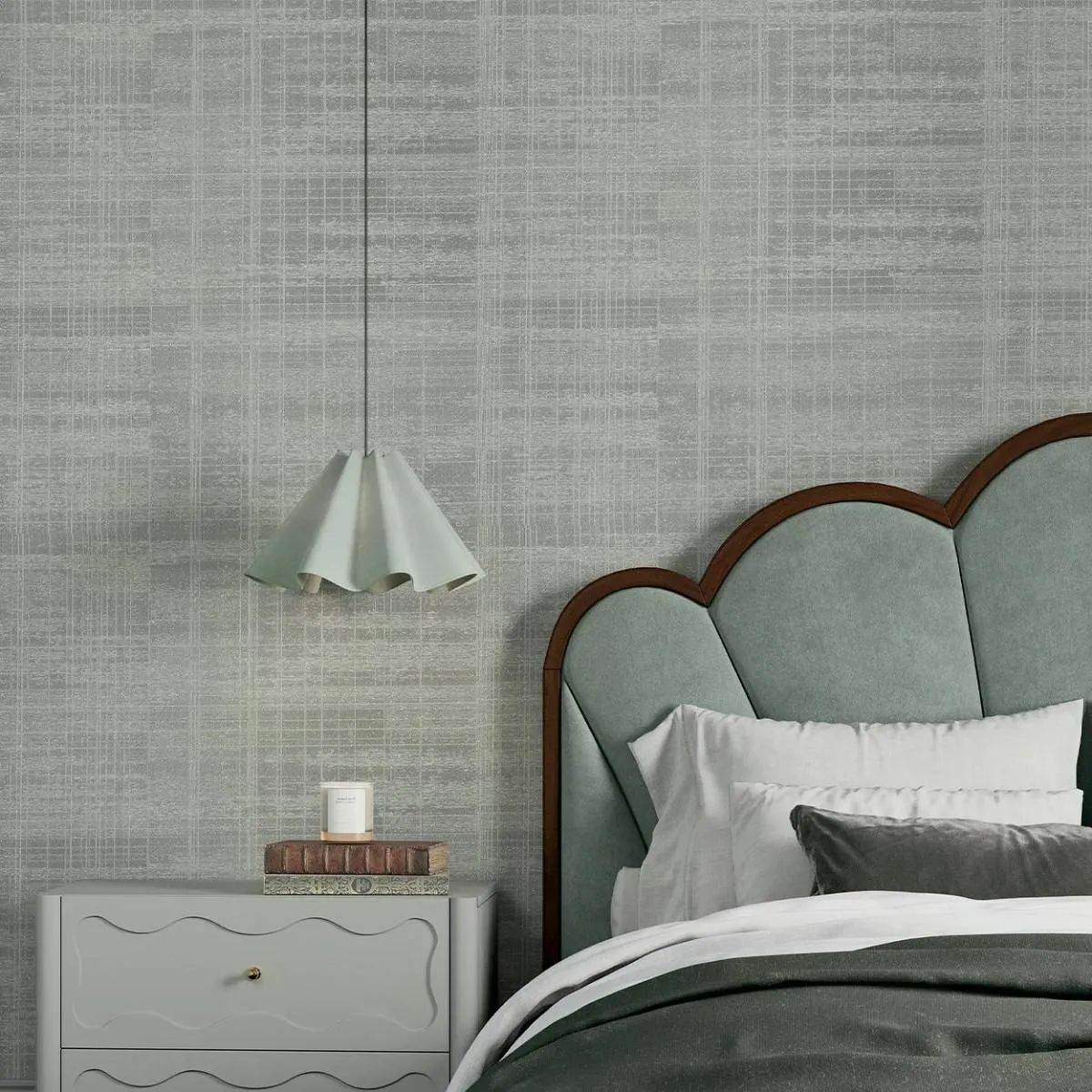 Lamont Weave Light Grey Heavyweight Vinyl Wallpaper by Boutique 143419 Lamont Weave Light Grey Heavyweight Vinyl Wallpaper by Boutique 143419