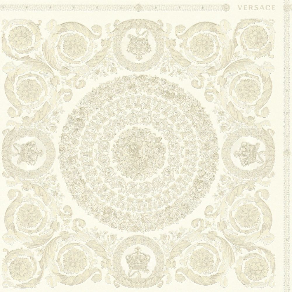 Oriental Heritage Tile Ivory Luxury Vinyl Wallpaper 370551