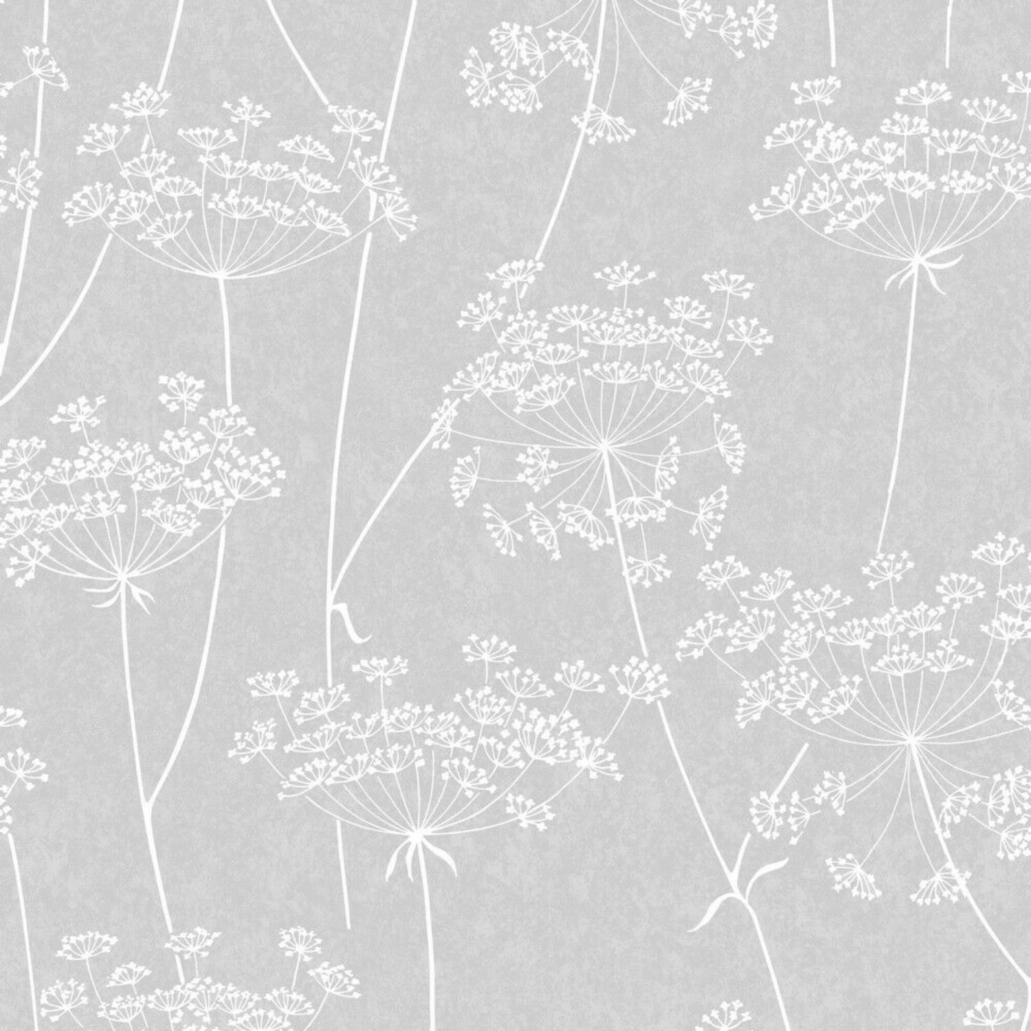 Aura Superfresco Grey Mica Glitter Sprig Motif Wallpaper 33-304