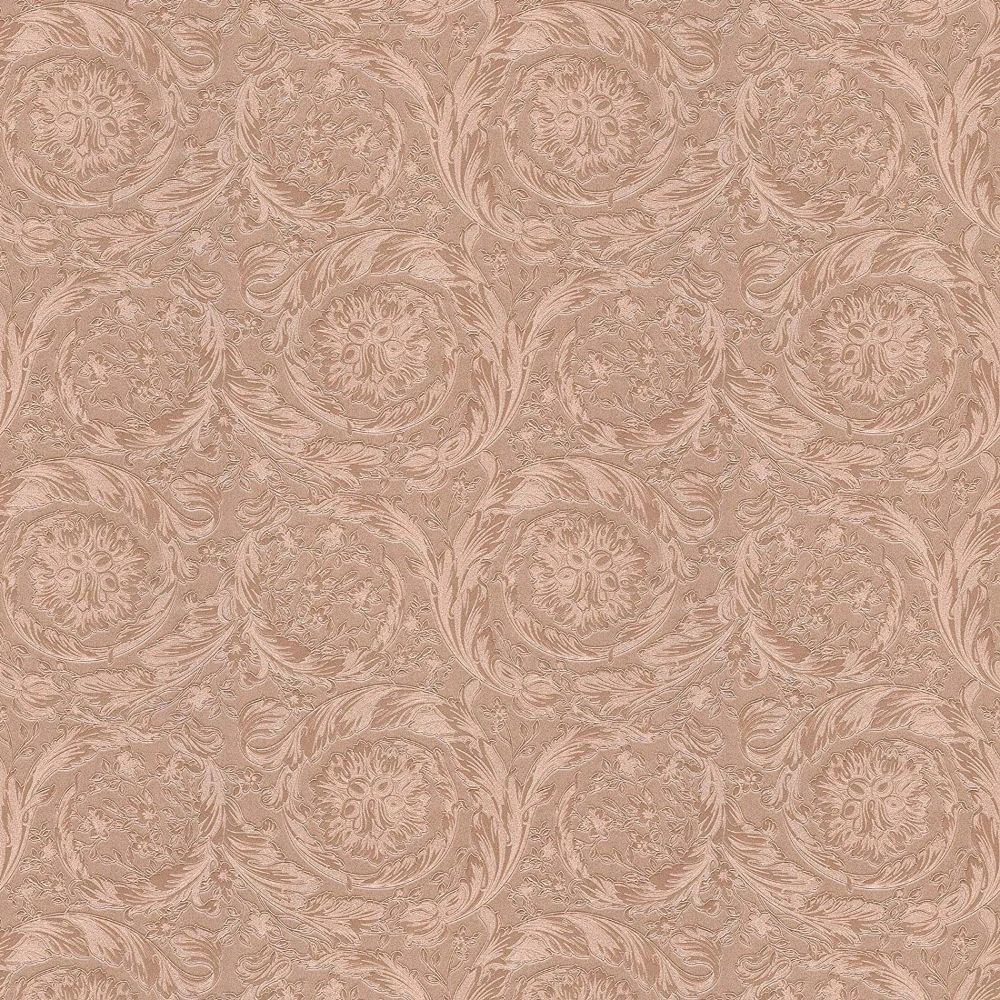 Oriental Barocco Metallic Rose Gold Luxury Vinyl Wallpaper 366922 Oriental Barocco Metallic Rose Gold Luxury Vinyl Wallpaper 366922