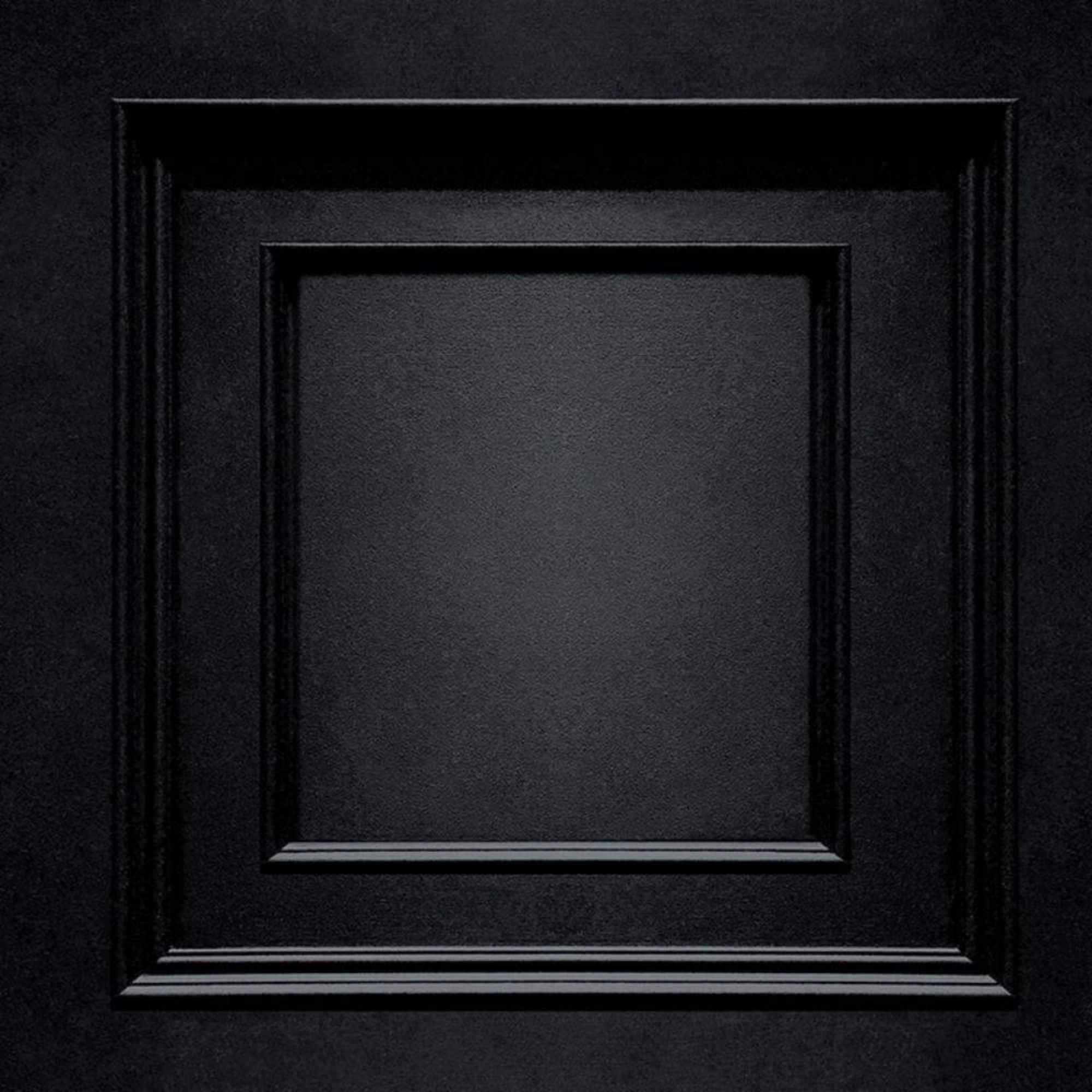 Amara Panel Effect Black Italian Vinyl Wallpaper 7378