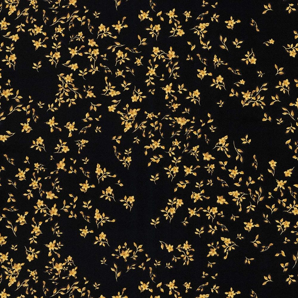Barocco Ditsy Flowers Black & Gold Luxury Vinyl Wallpaper 935854 Barocco Ditsy Flowers Black & Gold Luxury Vinyl Wallpaper 935854