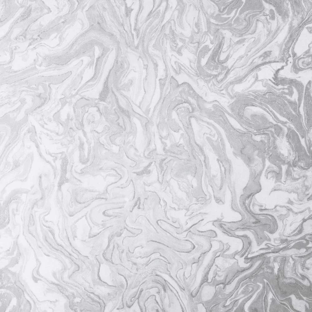 Arthouse Liquid Marble Grey & Silver Wallpaper 693901
