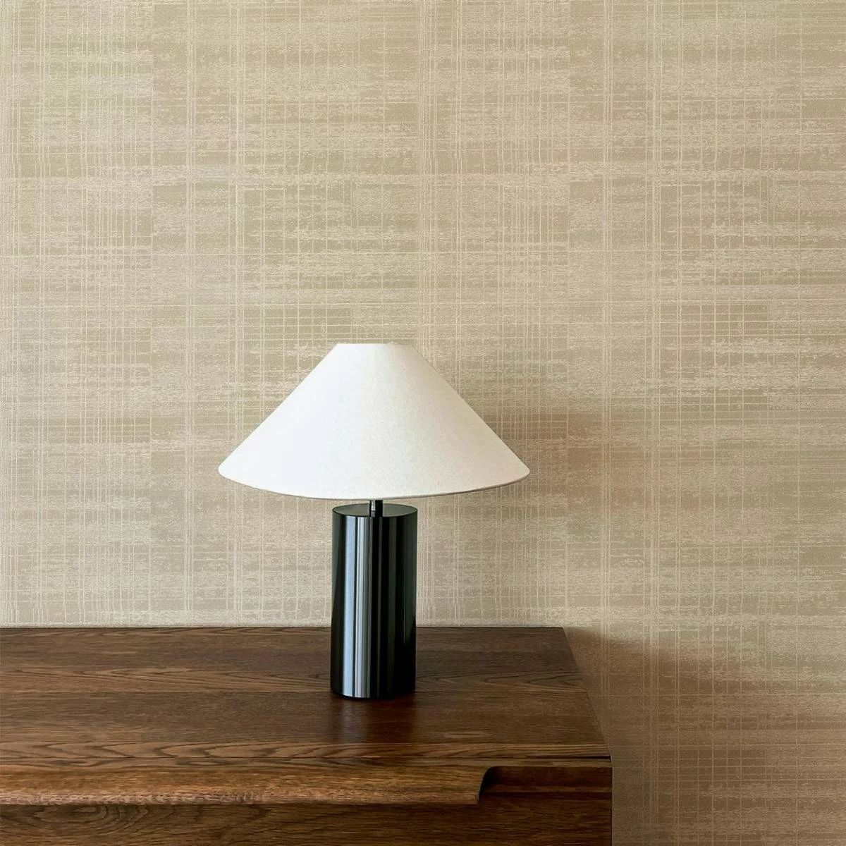 Lamont Weave Chalk Heavyweight Vinyl Wallpaper by Boutique 143418