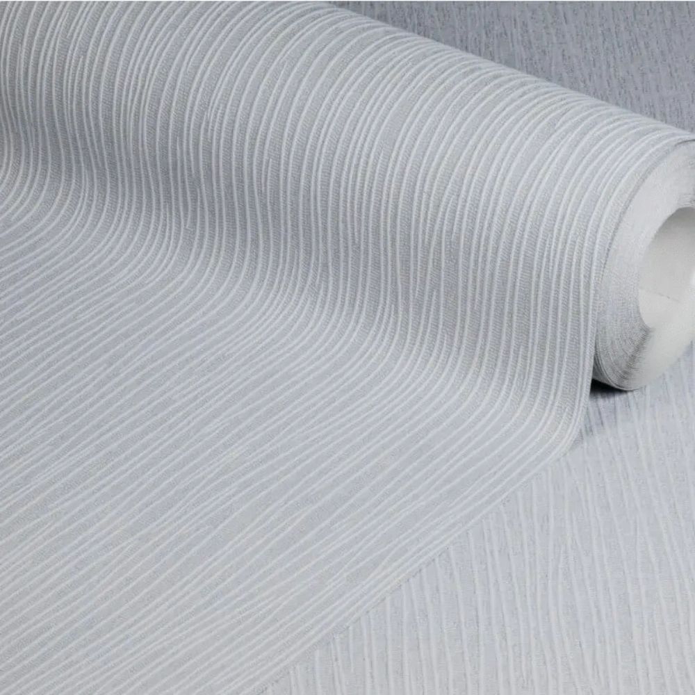 Anaglypta Stria Storm Grey Textured Wallpaper RD7171