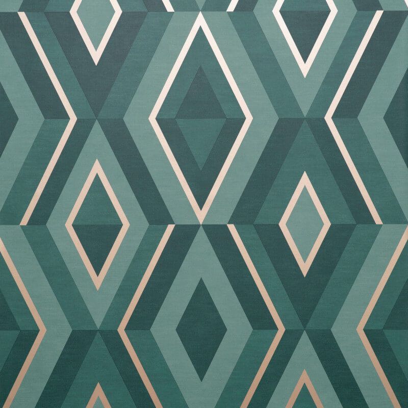 Shard Geometric Emerald Wallpaper FD42609