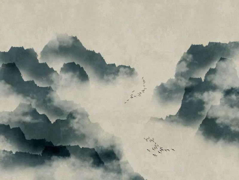 Misty Mountaintops Metropolitan Stories Mural 382461