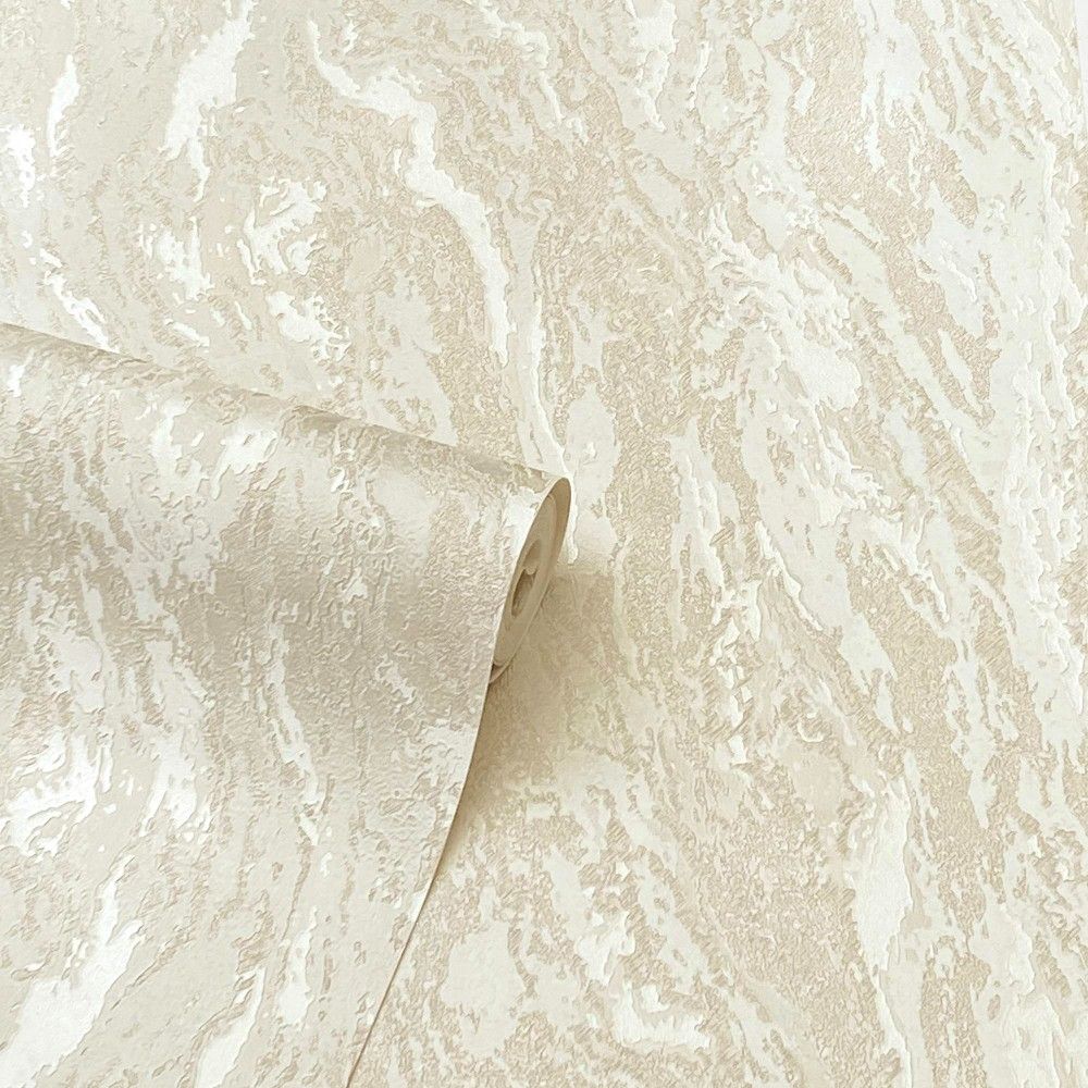 Marble Luxe Texture Metallic Pearl Wallpaper 299100