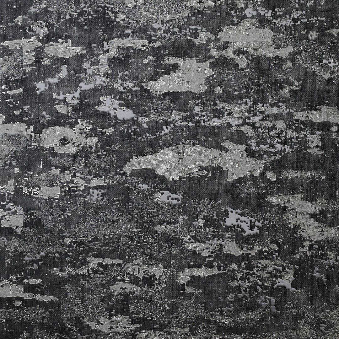 Arthouse Patina Charcoal & Silver Textured Vinyl Wallpaper 297600
