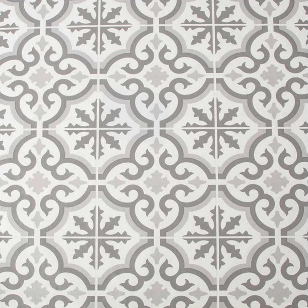Contour Grecian Tile Grey Kitchen & Bathroom Wallpaper 112648