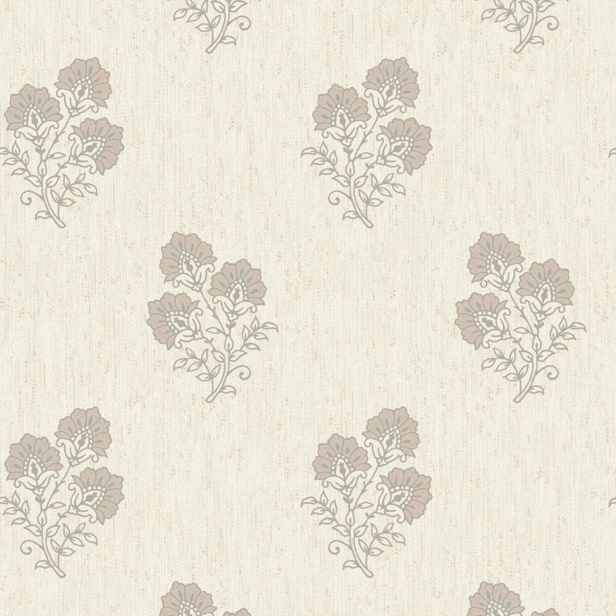 Carlotta Archaic Motif Beige & Cream Textured Vinyl Wallpaper 9029