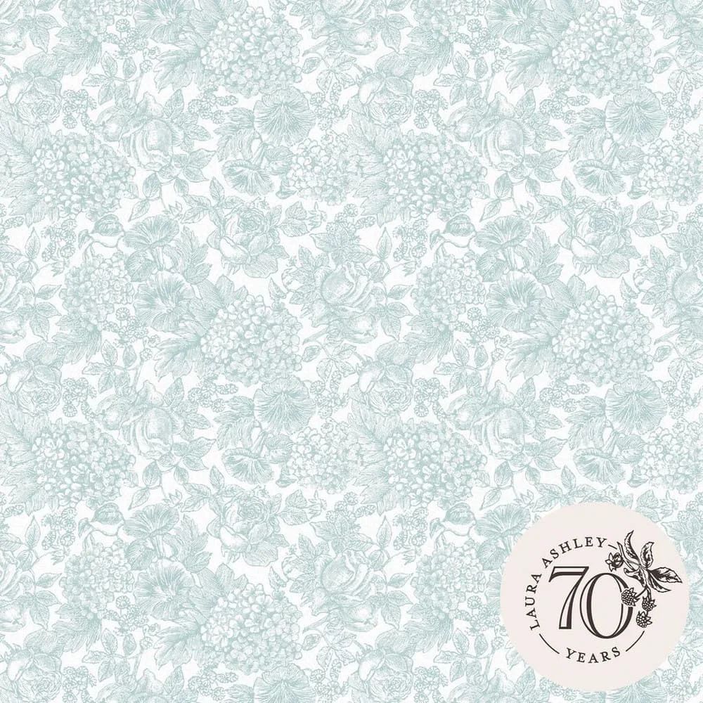 Louise leafy Foliage Duck Egg Blue Laura Ashley Wallpaper 119860