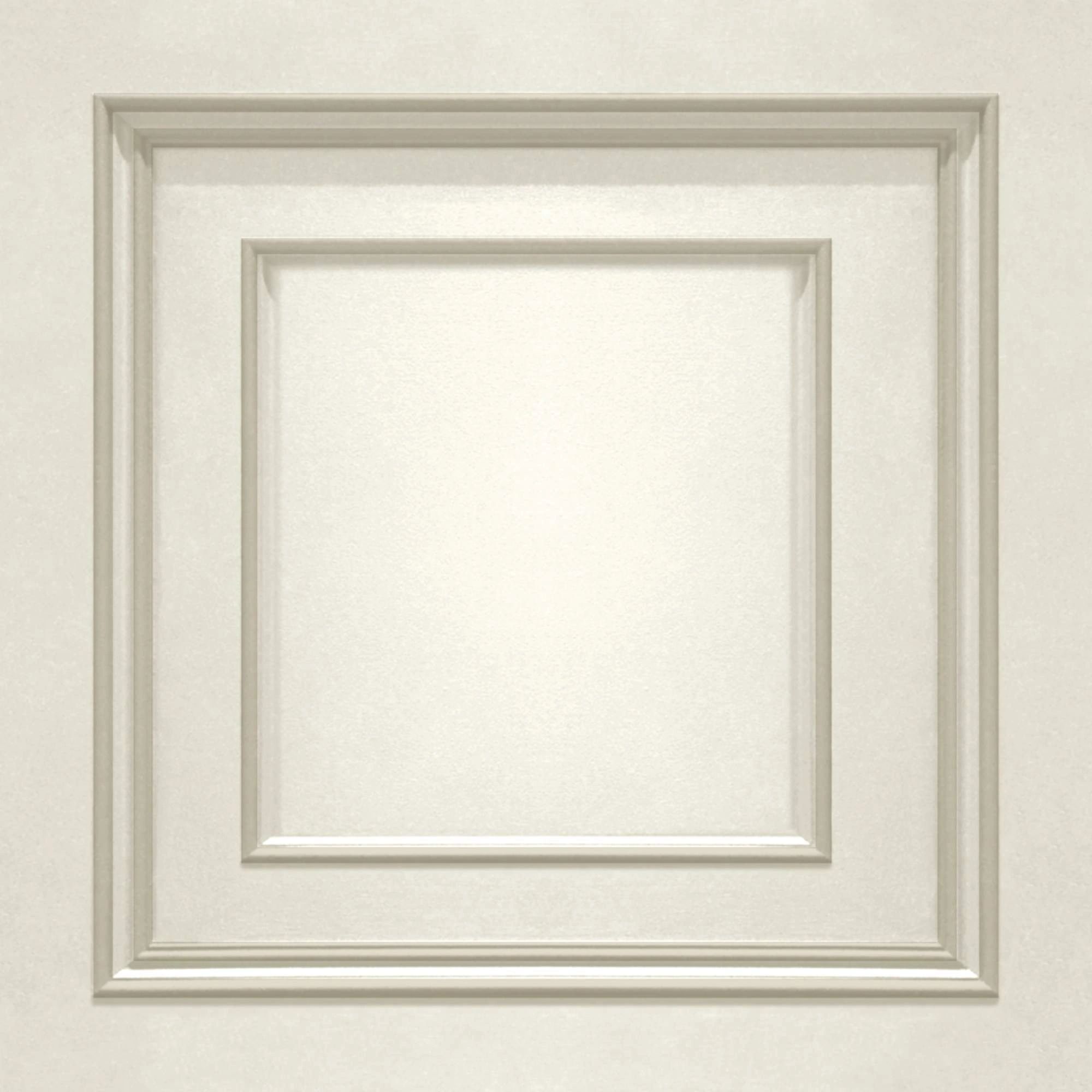 Amara Panel Effect Cream & Soft Gold Italian Vinyl Wallpaper 7389