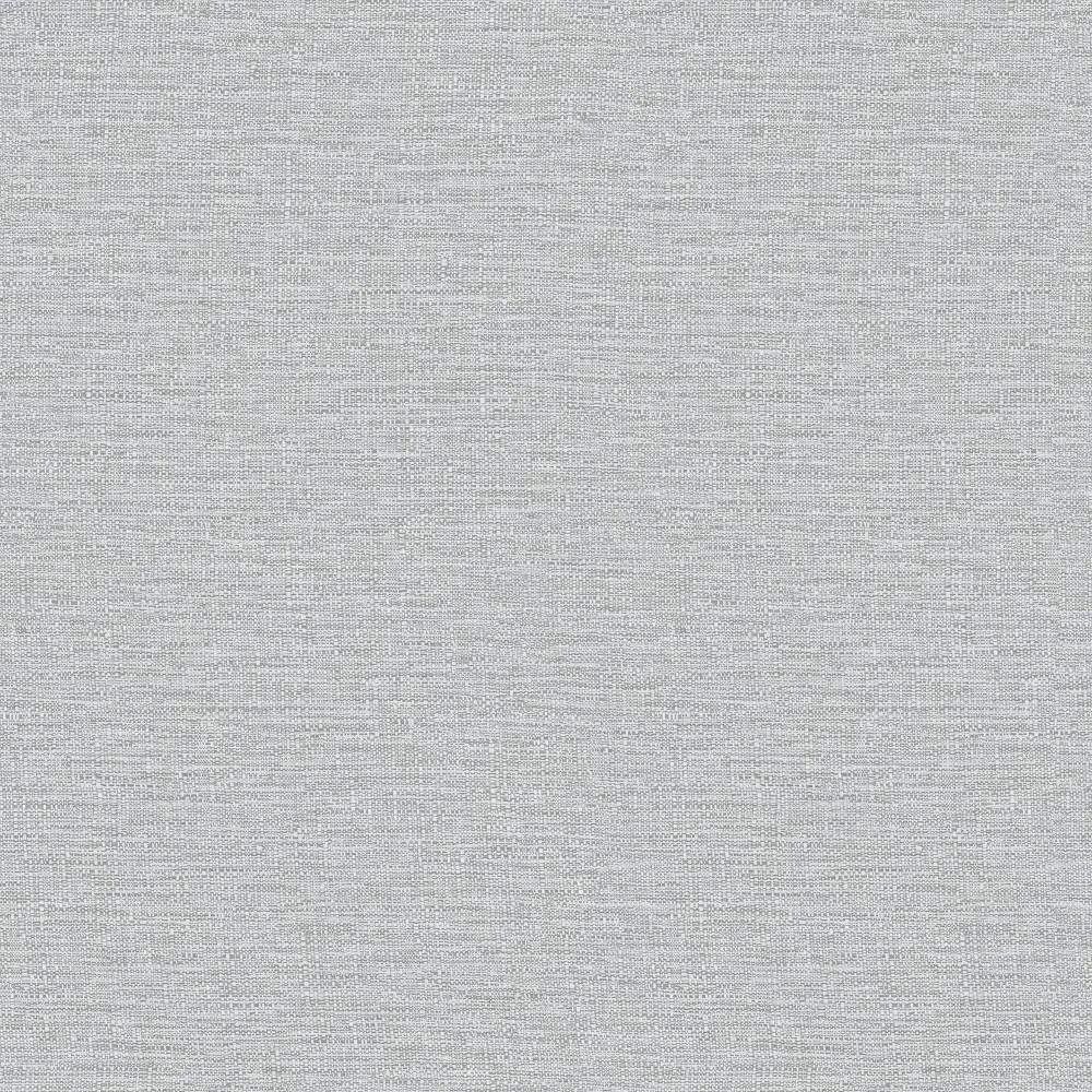 Telma Plain Fabric Hessian Texture Mid Grey Vinyl Wallpaper 199501