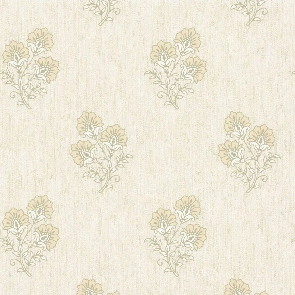 Carlotta Archaic Motif Cream Textured Vinyl Wallpaper 9028