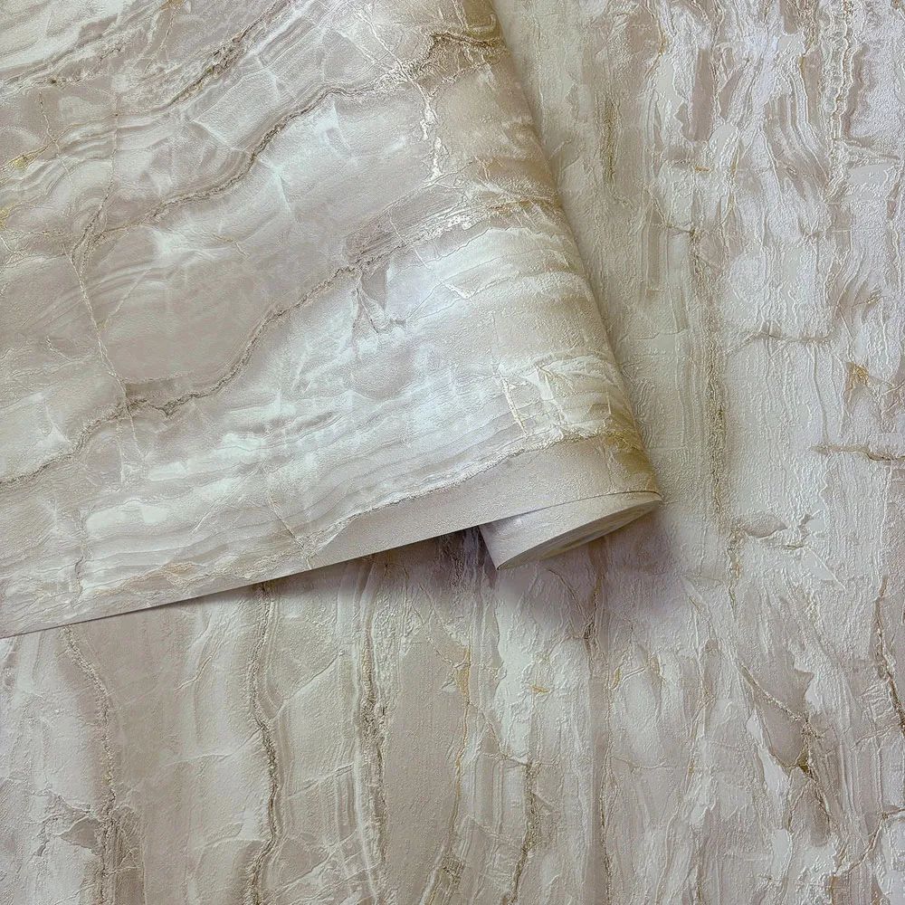 Chiara Marble Taupe Italian Vinyl Wallpaper 400211
