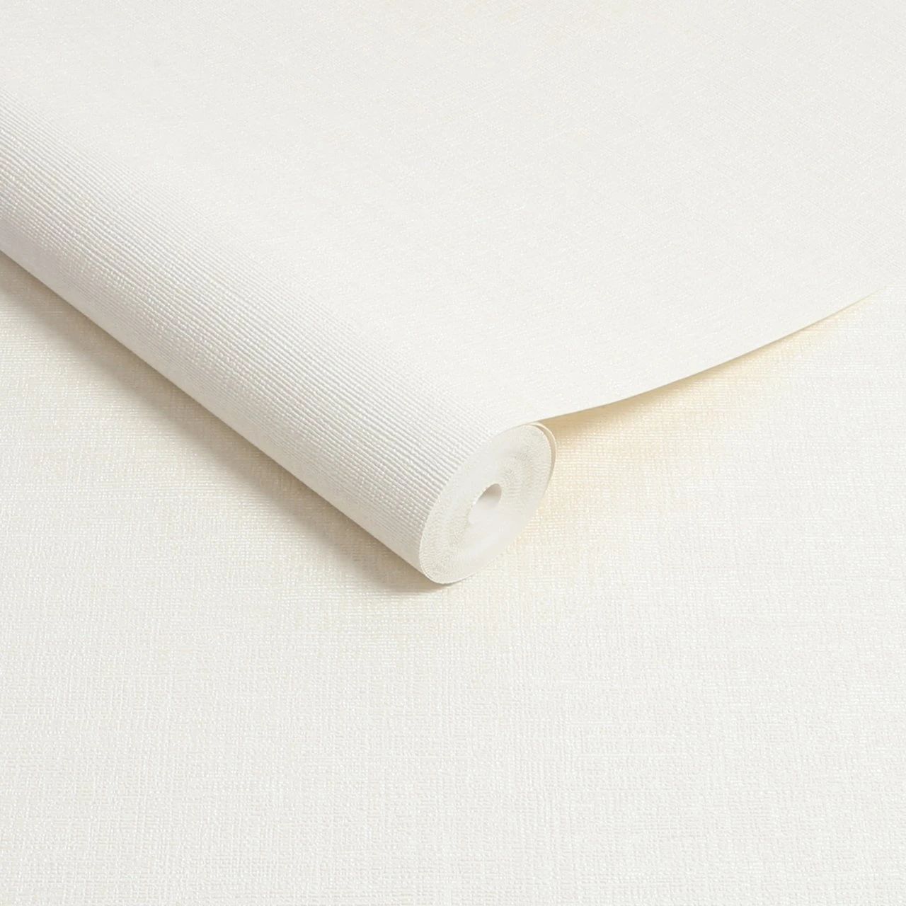 Boutique Loom Texture Pearl White Vinyl Wallpaper 131232