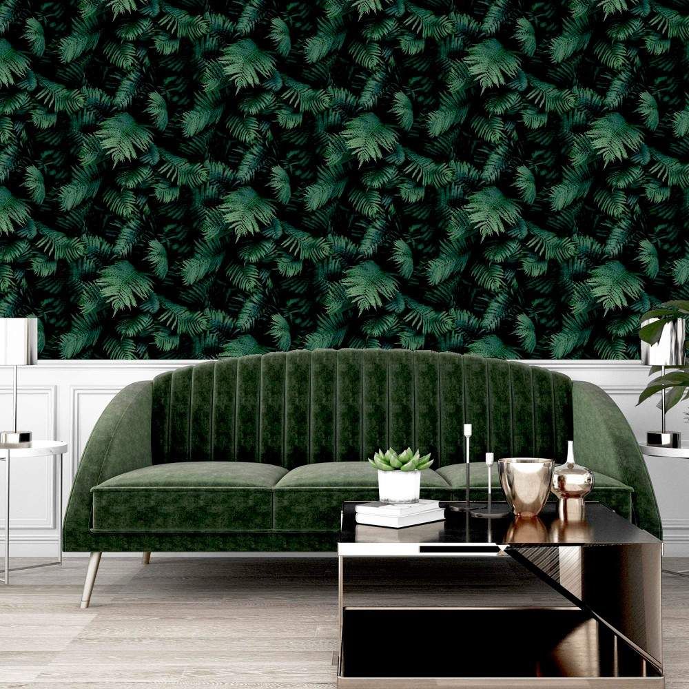 Fern Wall Green 3D Conversational Wallpaper 907601 | 907601