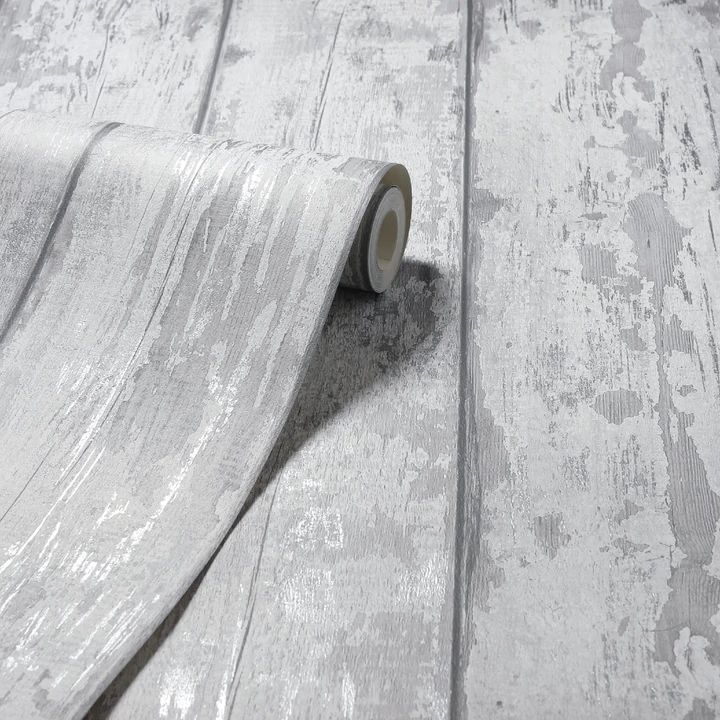 Silver store wallpaper b&q