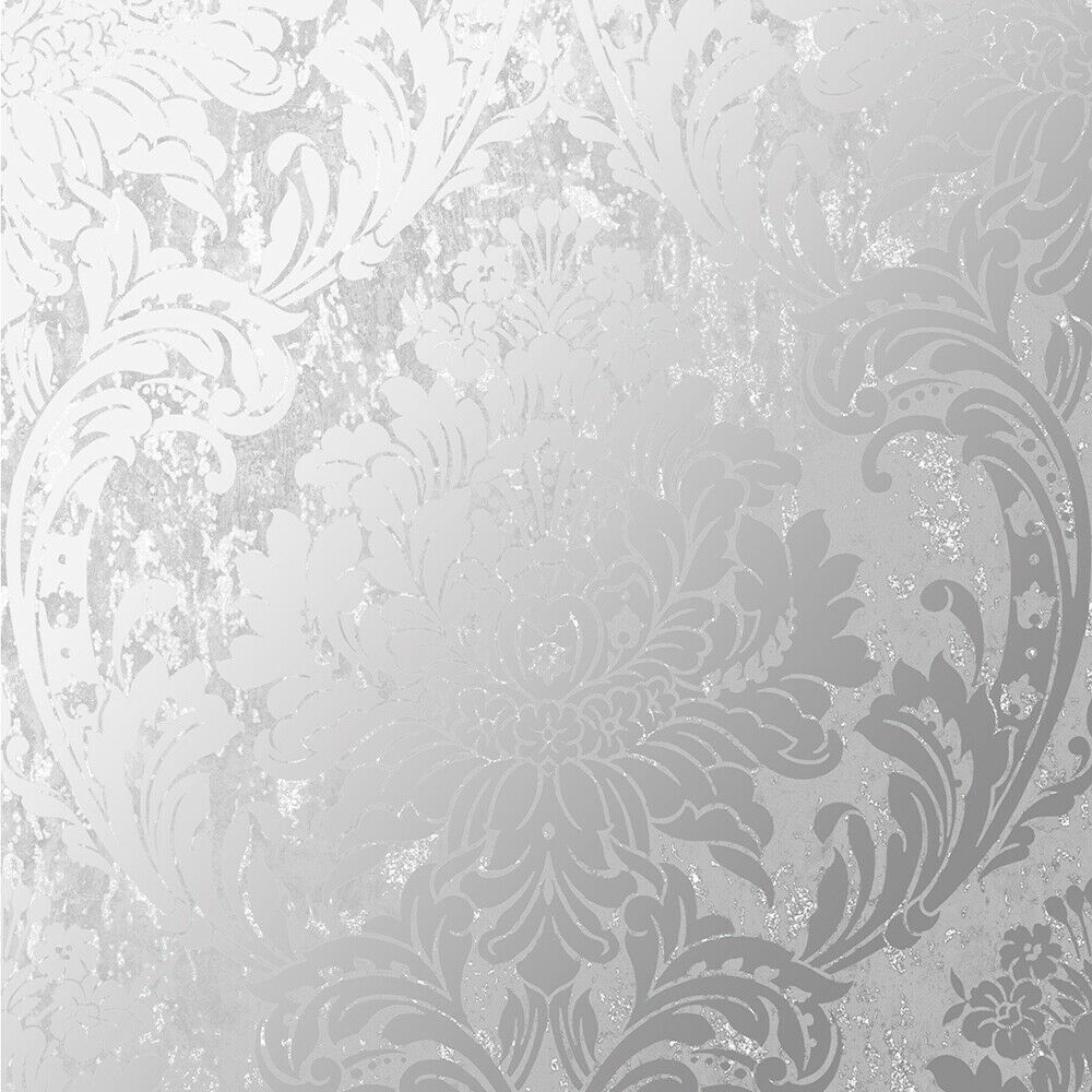 Milan Damask Silver Superfresco Wallpaper 106520 106520