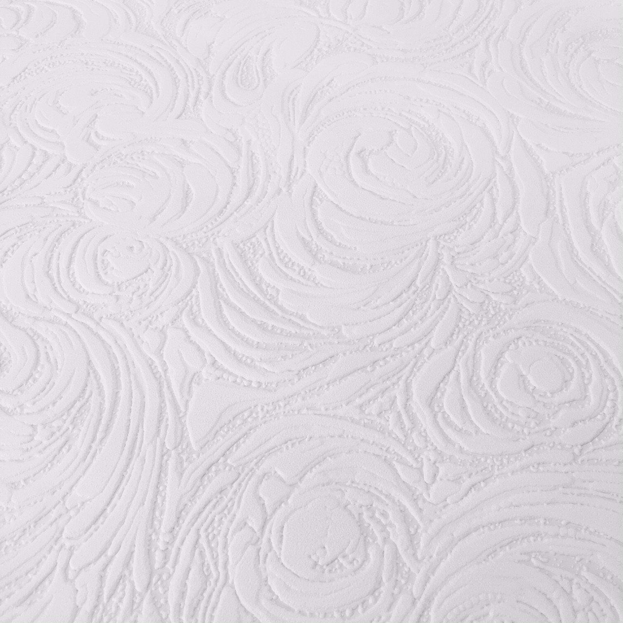 Rose Swirl White Paintable Wallpaper 261311 261311