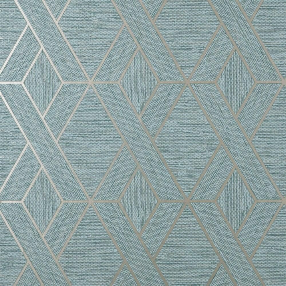 FunStick Geometric Peel And Stick Wallpaper Modern Green