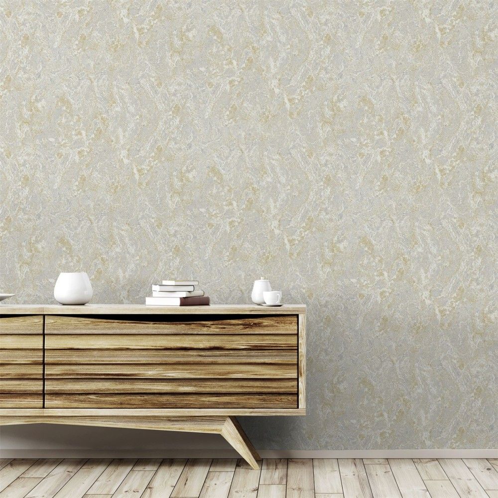 Marble Patina Soft Gold | Arthouse Marble Wallpaper | 296804