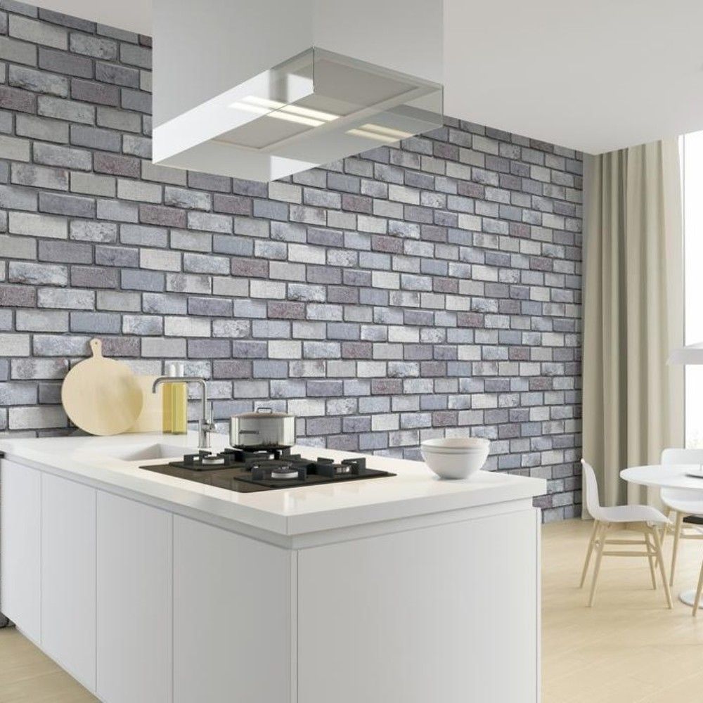 Brick pattern wall paper sales