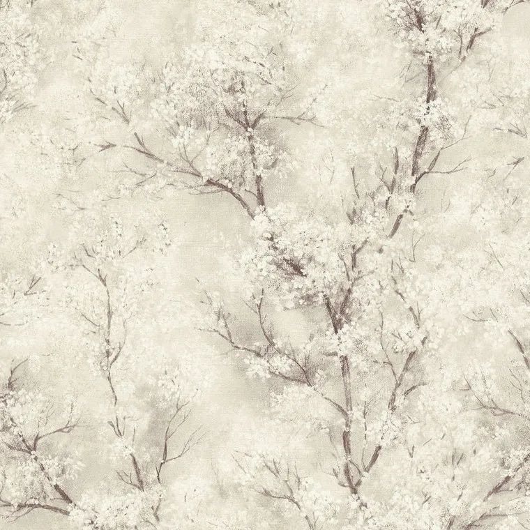 Chinoiserie Blossom Tree Natural Wallpaper 37420-2 Chinoiserie Blossom Tree Natural Wallpaper 37420-2