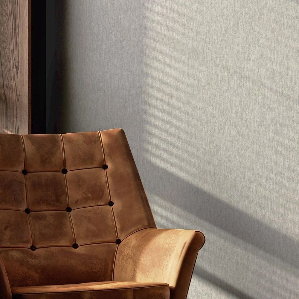 Boutique Grain Texture Greige Vinyl Wallpaper 131240