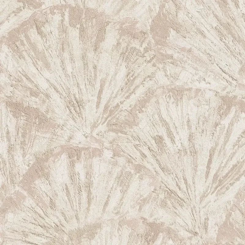 Textured Shells Beige & Cream Vinyl Wallpaper by AS Creation 78198-2