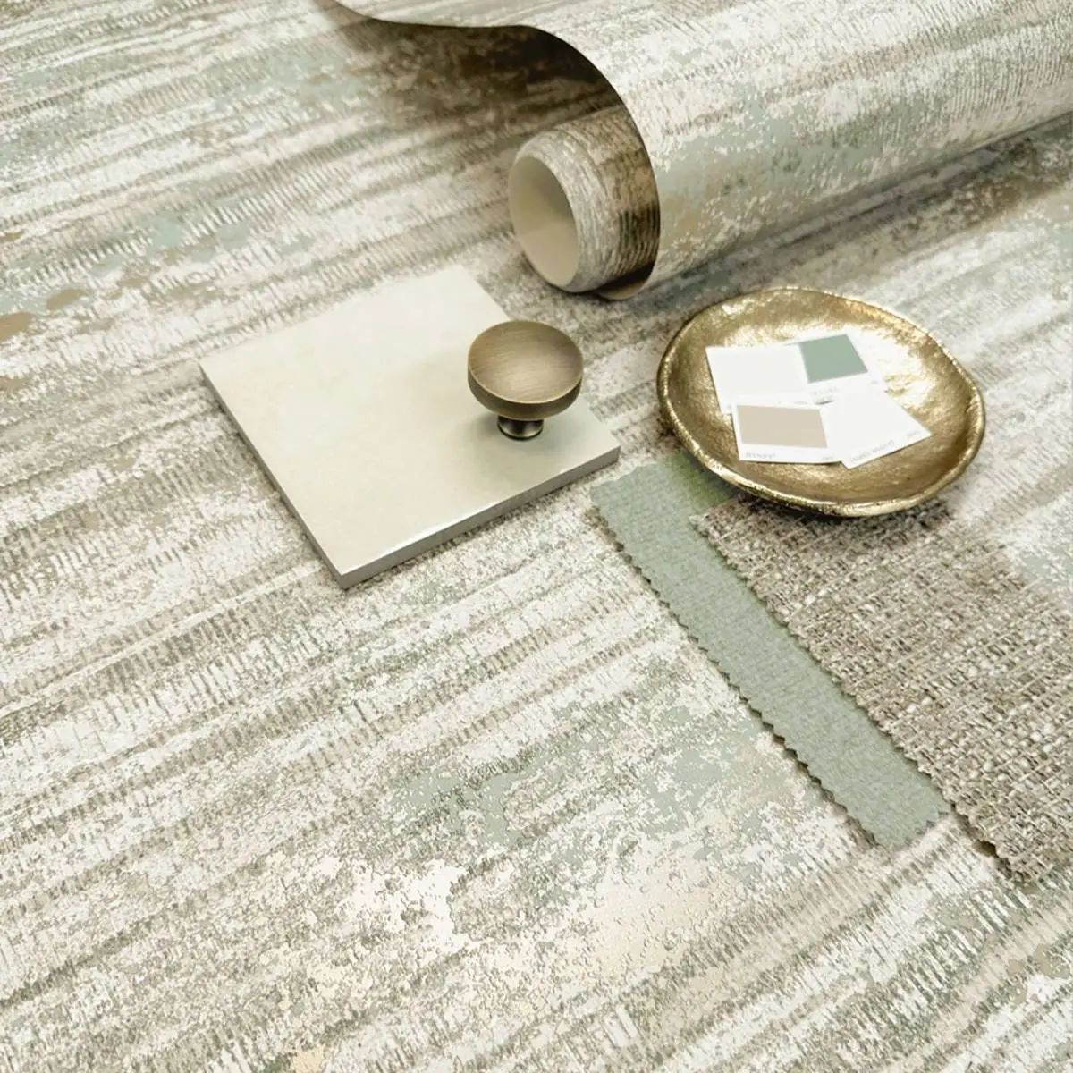 Lustre Oakah Sage Metallic Wallpaper 2382 Lustre Oakah Sage Metallic Wallpaper 2382