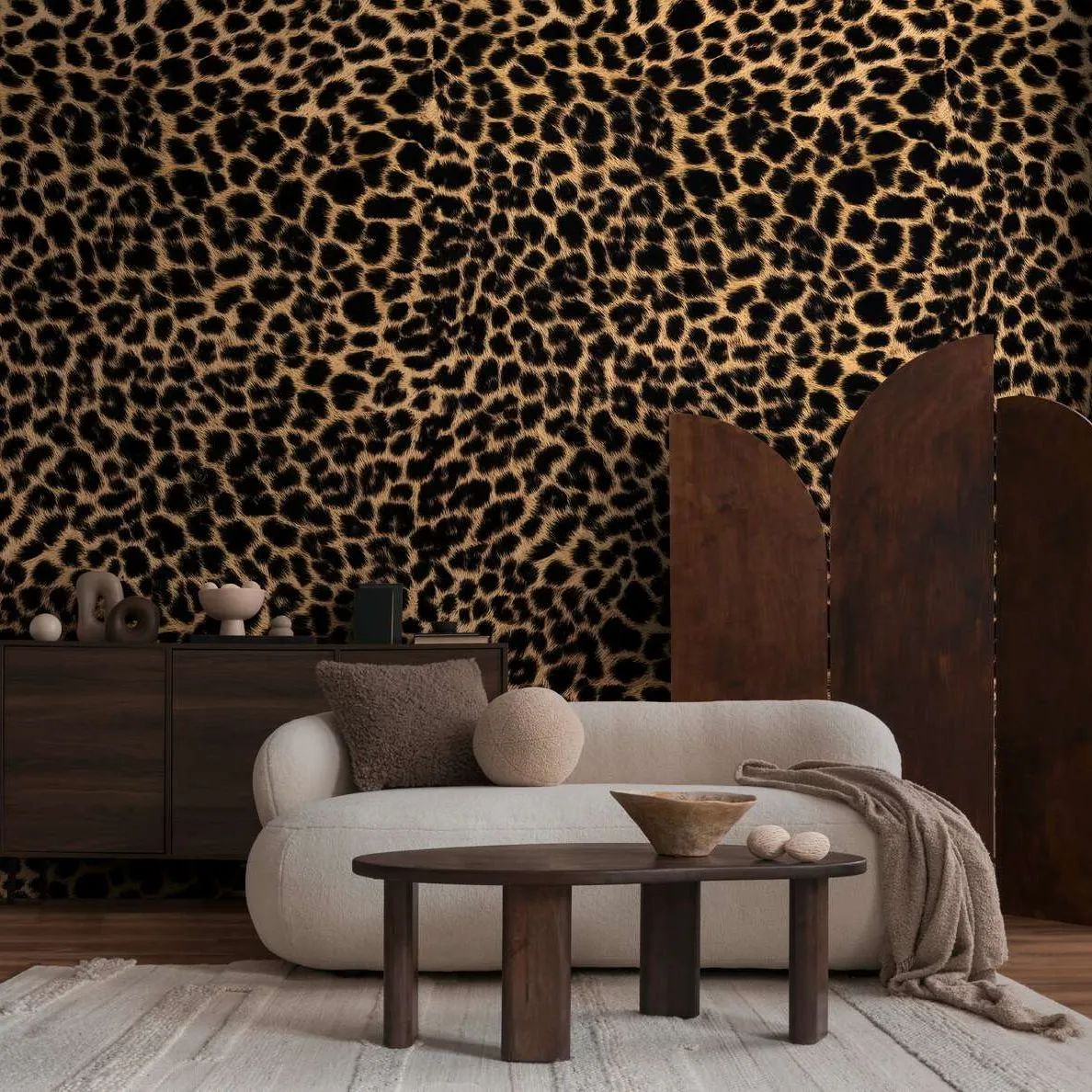 Luxury Leopard Print Black & Gold Animal Mural Wallpaper by AS Creation 792461 Luxury Leopard Print Black & Gold Animal Mural Wallpaper by AS Creation 792461