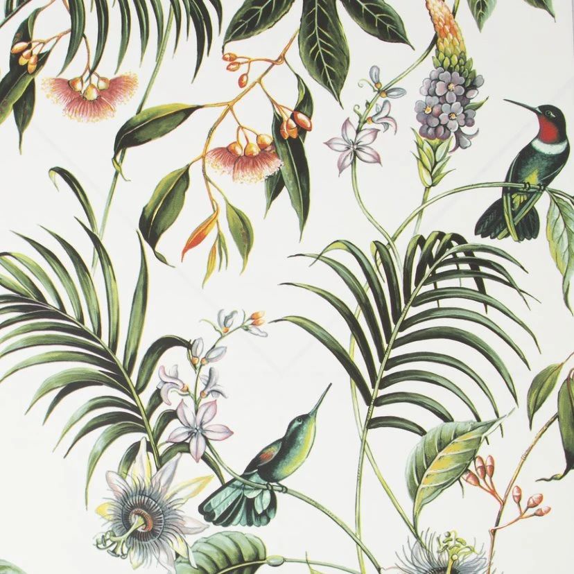 Superfresco Adilah White Floral Wallpaper 106975