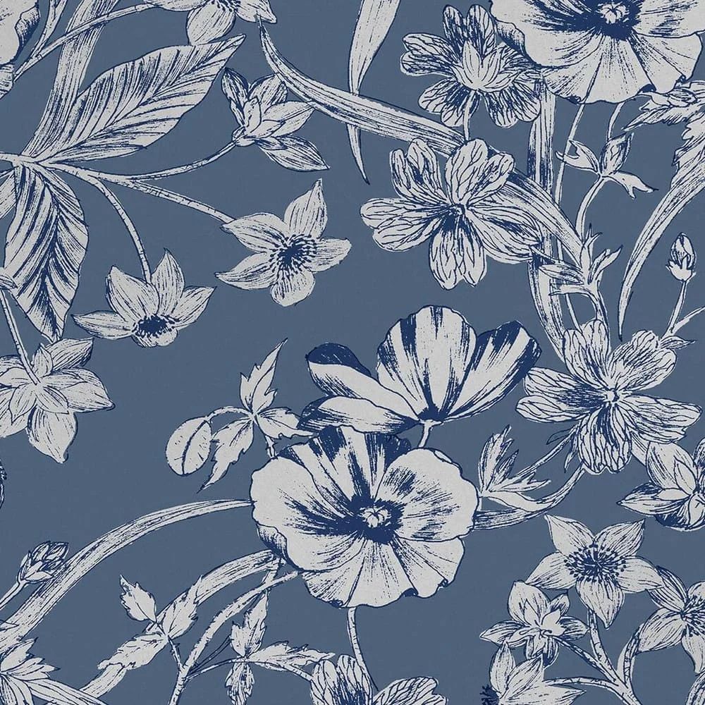 Summerhill Midnight Blue Laura Ashley Wallpaper 118486
