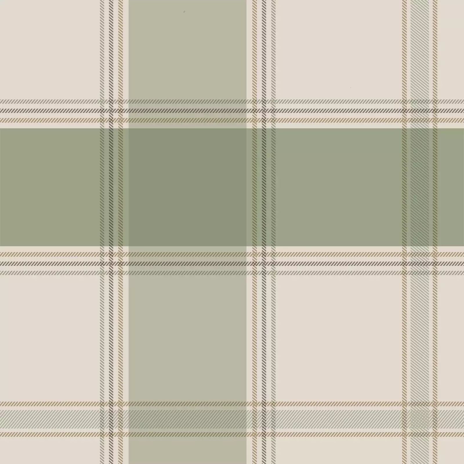 Bramble Charming Country Check Green Wallpaper 2305