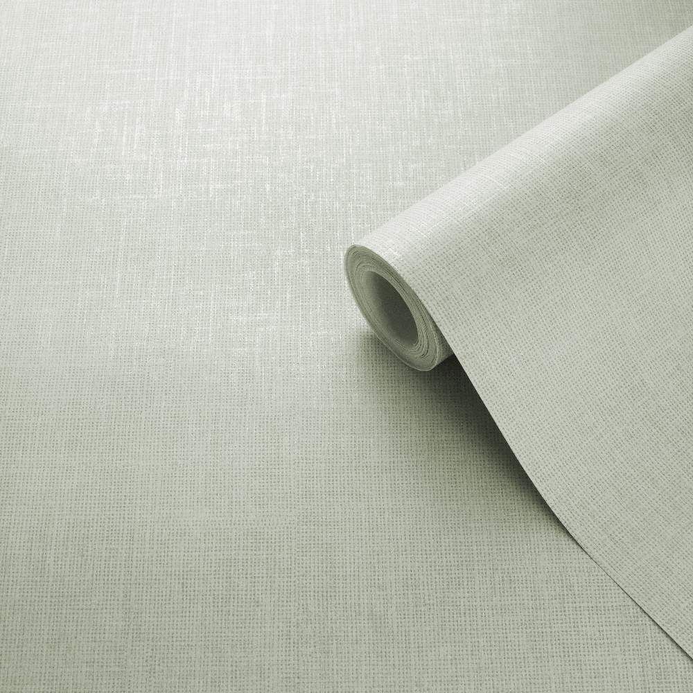 Linen Texture Sage Green Darcy James Wallpaper 173537