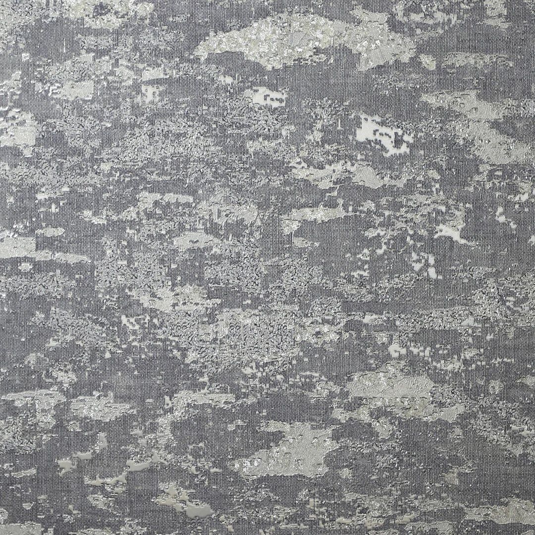 Arthouse Patina Grey & Silver Textured Vinyl Wallpaper 297601