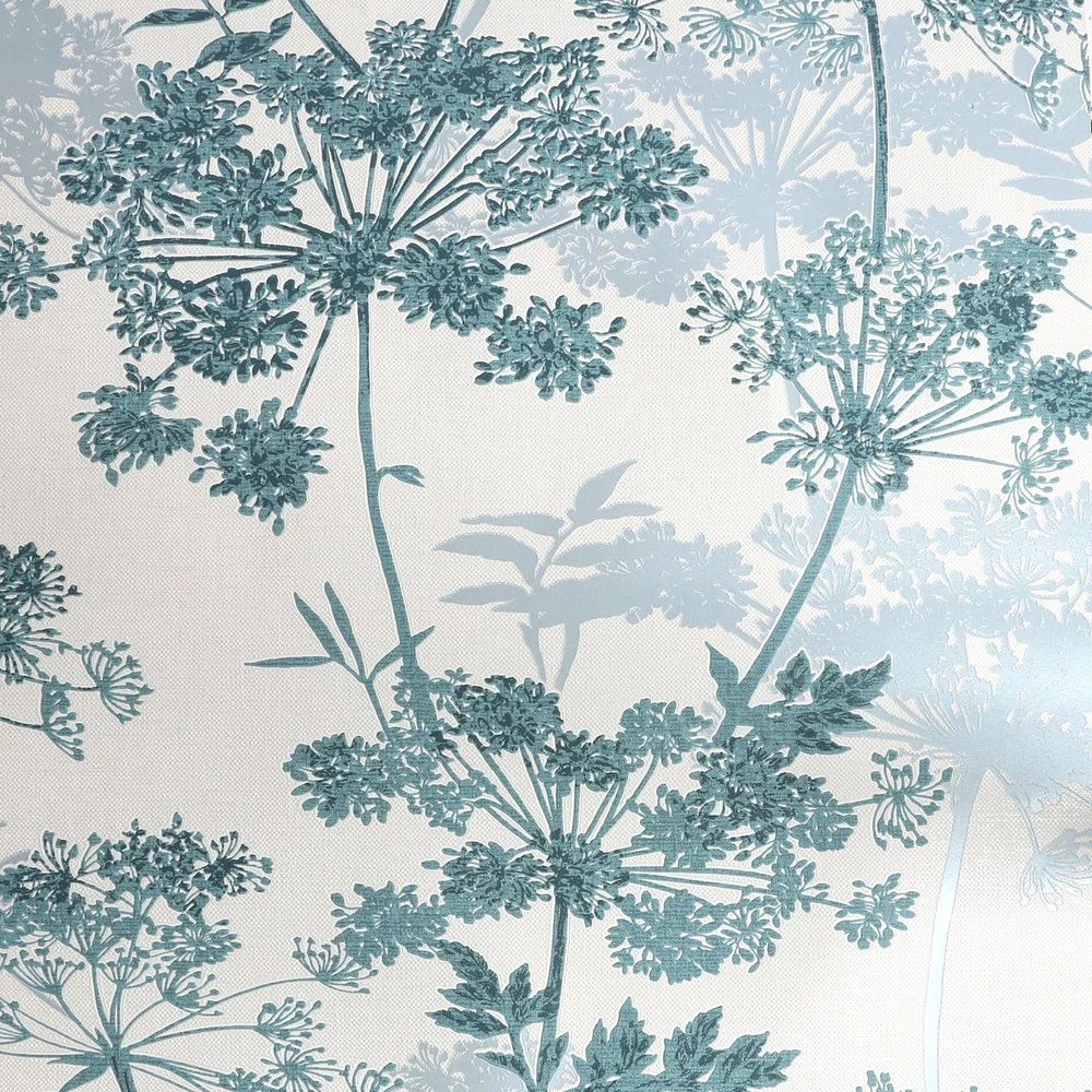 Meadow Floral Teal Superfresco Wallpaper 128142