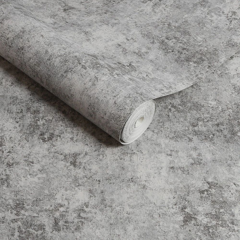 Urban Concrete Grey Heavyweight Vinyl by Graham & Brown Boutique 128778