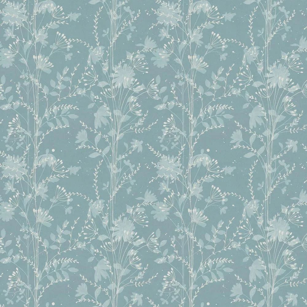 Fennelton Pale Newport Blue Laura Ashley Wallpaper 121079
