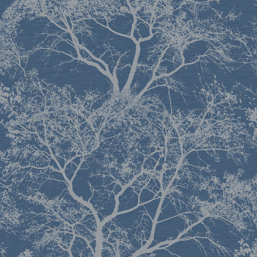 Whispering Trees Blue Wallpaper 65402