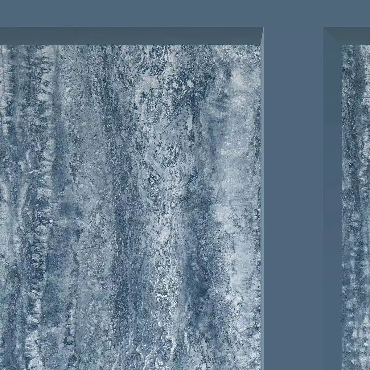 Eterna Marble Panel Blue Wallpaper 186504