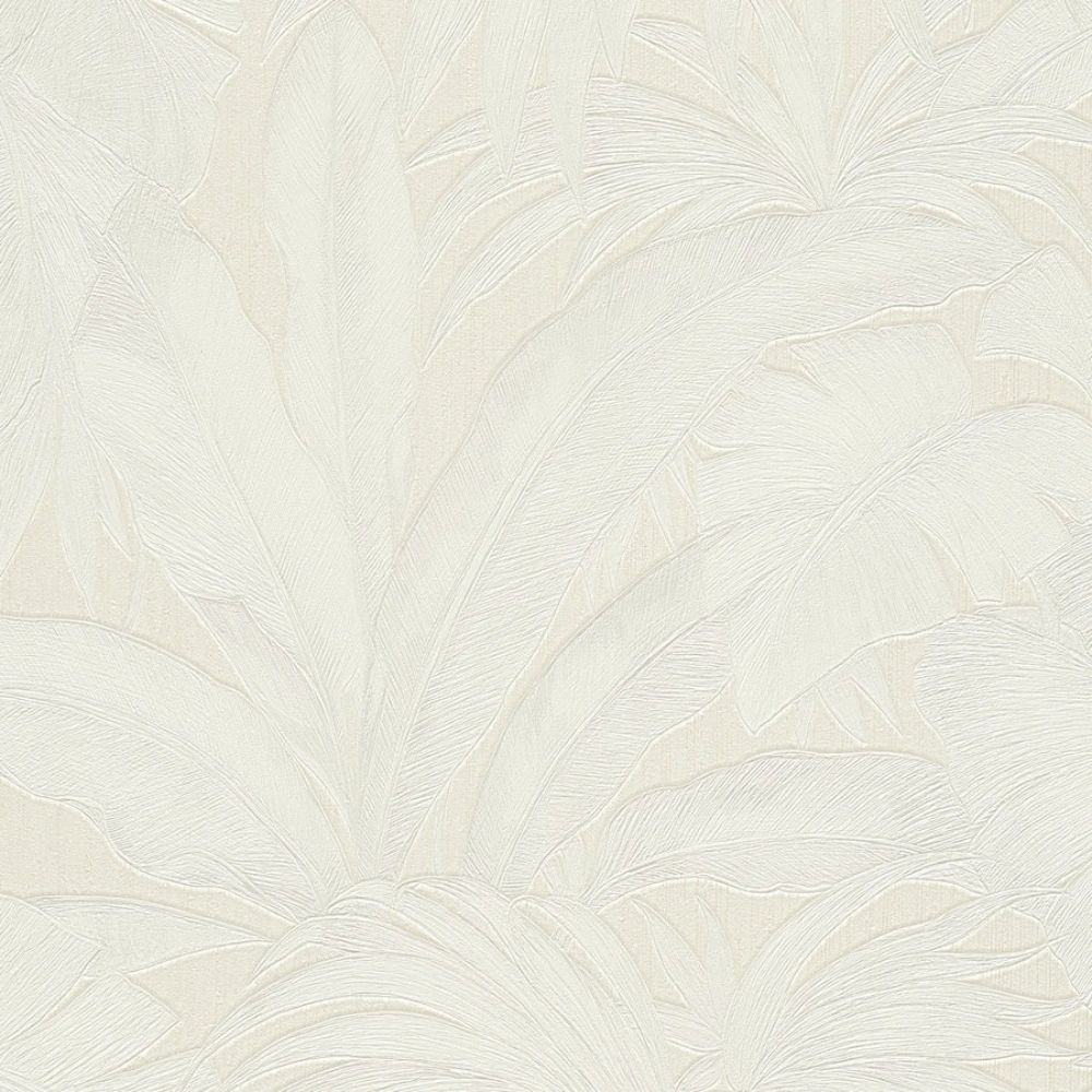 Giungle Jungle Palm Tree Print Cream Wallpaper Luxury Vinyl Wallpaper 962402
