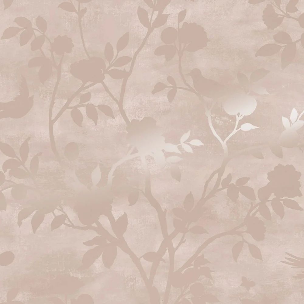 Eglantine Silhouette Blush Sweetbrier Trail Laura Ashley Wallpaper 113374