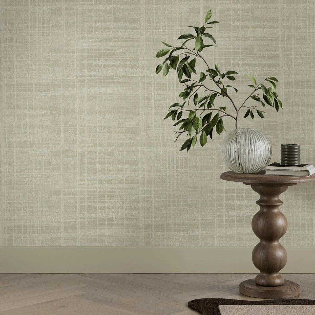 Lamont Weave Sand Heavyweight Vinyl Wallpaper by Boutique 143417