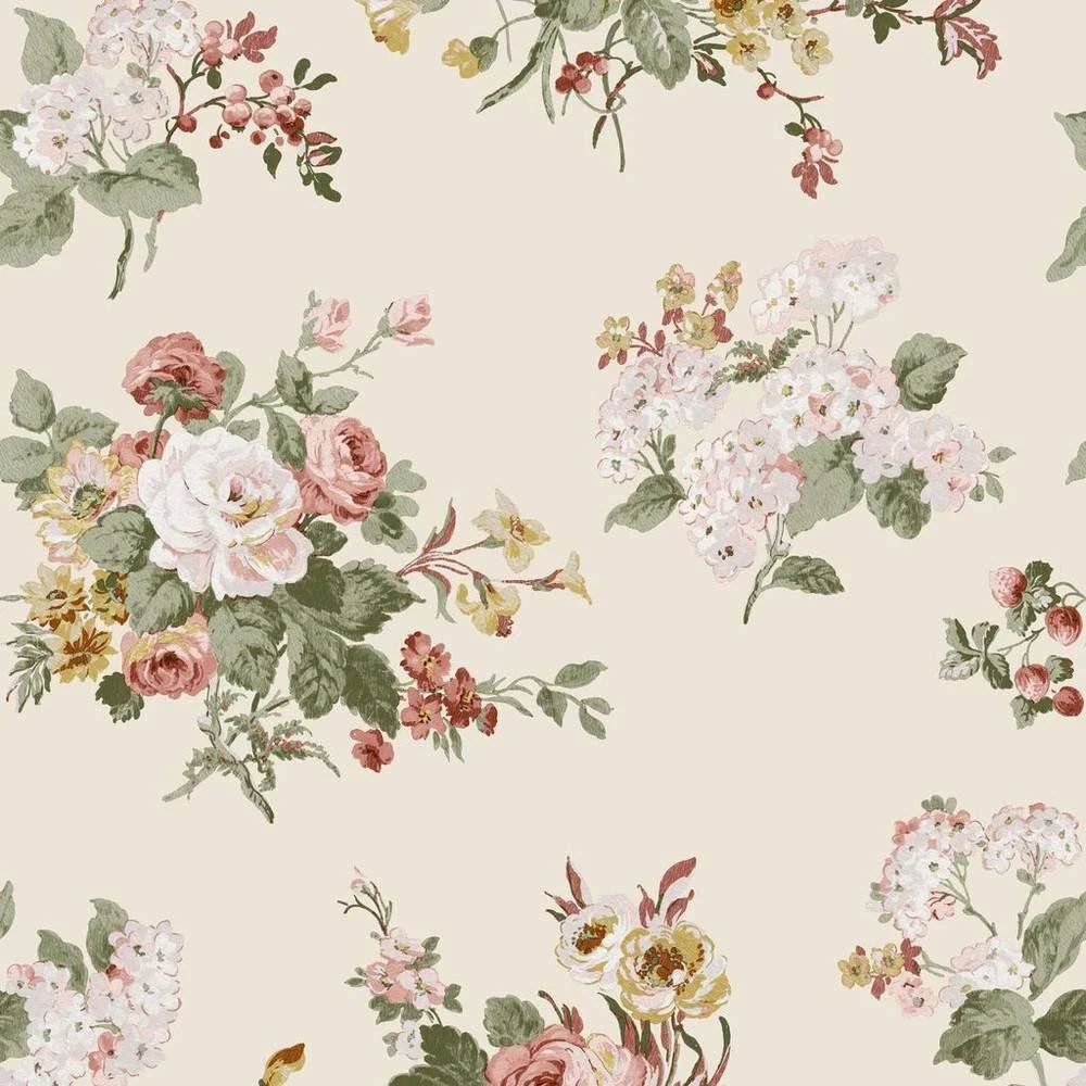Rosemore Country Charm Pale Sable Laura Ashley Wallpaper 114897