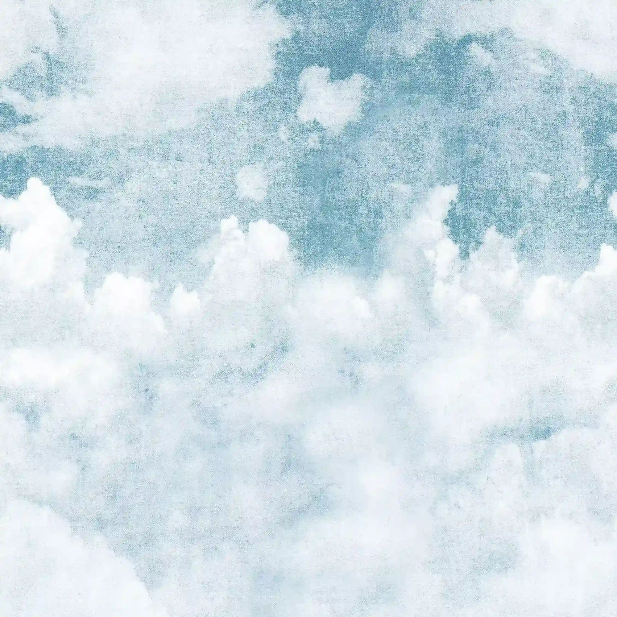 Blue Clouds Mural Wallpaper A42501