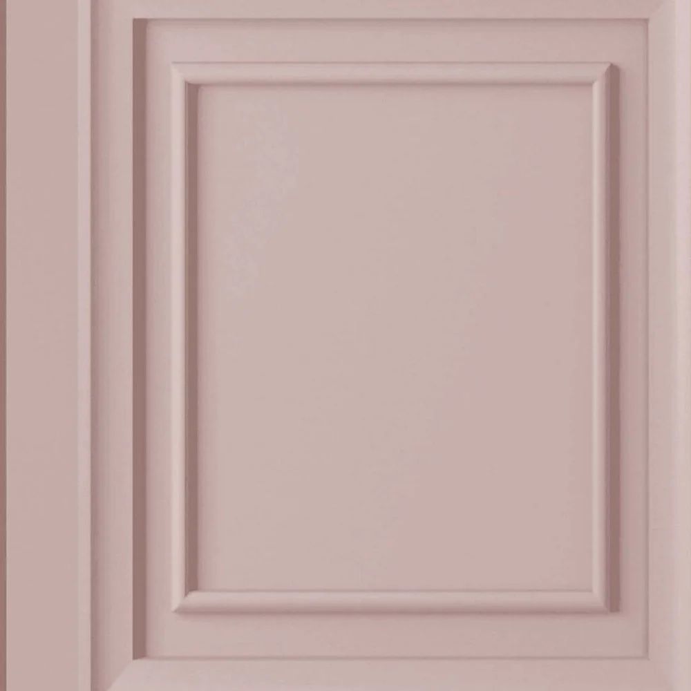 Redbrook Timeless Wood Panel Blush Pink Laura Ashley Wallpaper 115257
